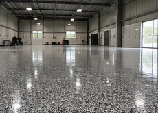 Illustrative commercial epoxy-coated floor