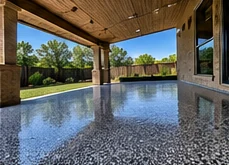 Illustrative epoxy-coated patio
