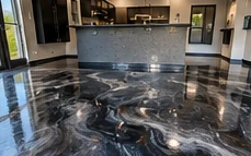 Illustrative metallic epoxy finish